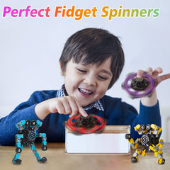 Gokeey transformable fidget spinner yellow enhances dexterity and concentration.
