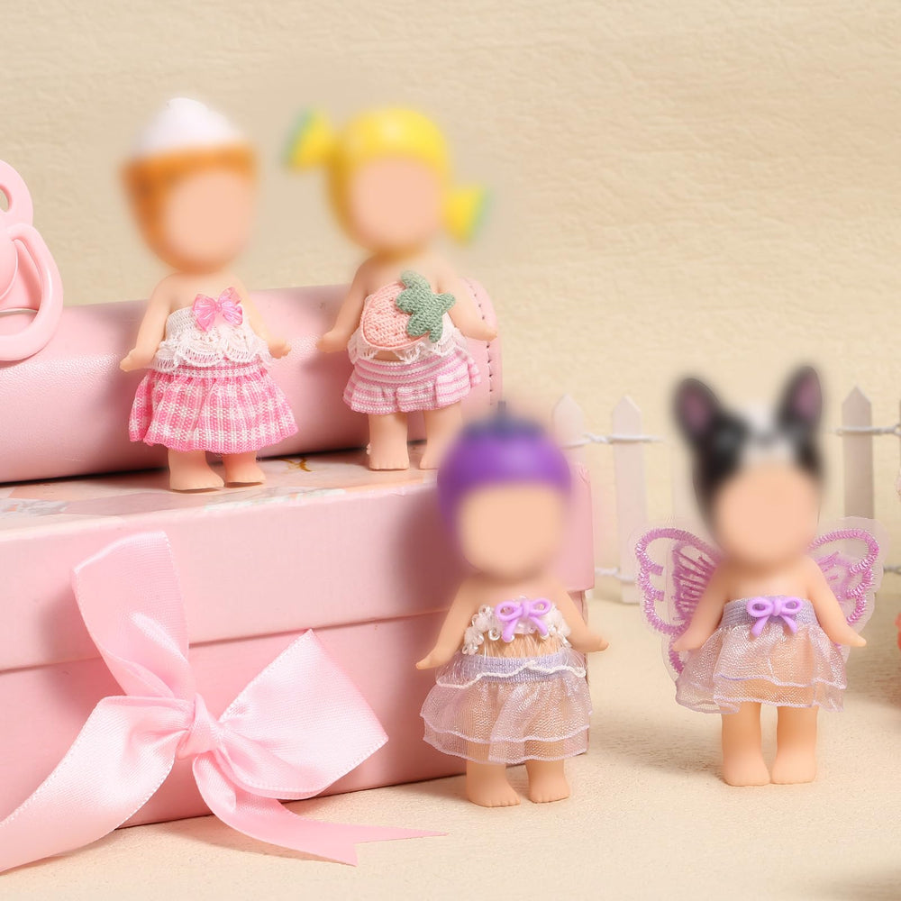Goktvai collectors kit 3in dolls: complete wardrobe for tiny figures