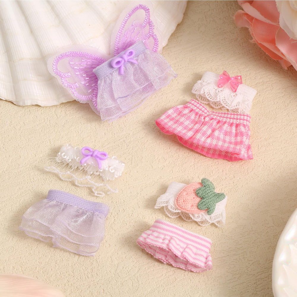 Goktvai doll clothes lace trim detail: chic craftsmanship for display aesthetics