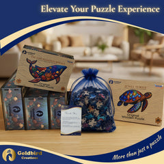 Goldbird gift-ready puzzle box showcases premium packaging for thoughtful gifting.