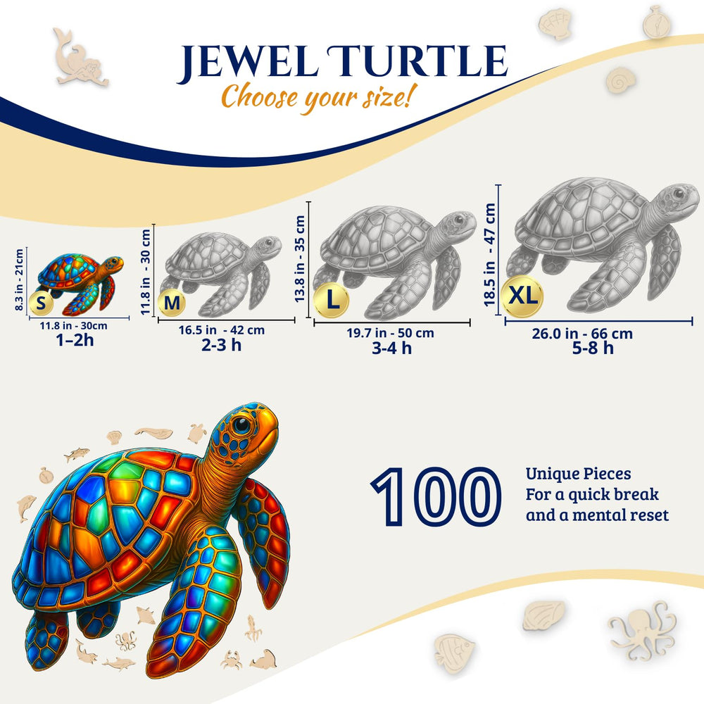 Goldbird unique shape puzzle pieces offering playful challenges for adults and curious beginners.