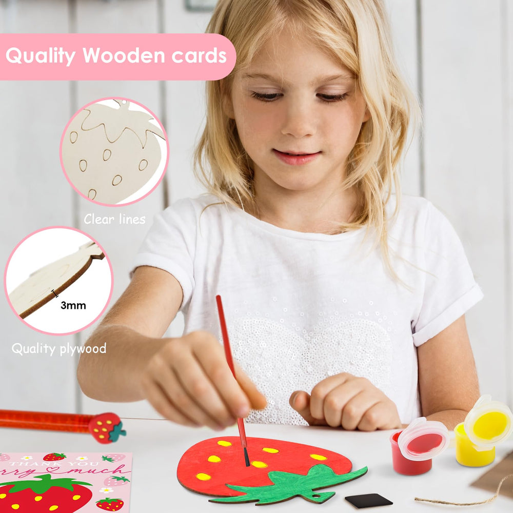 Goldentime strawberry thank-you cards for warm post-party notes.