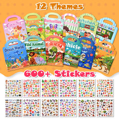 Goldge Puffy Sticker Book Vehicles for engaging travel activities and screen-free entertainment