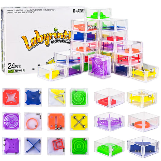 GOLDGE Balance IQ Maze mini cubes in a box for brain training and fun