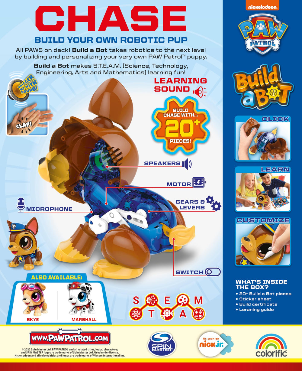 Goliath Build a Bot Chase clap-activated run and speech for interactive play