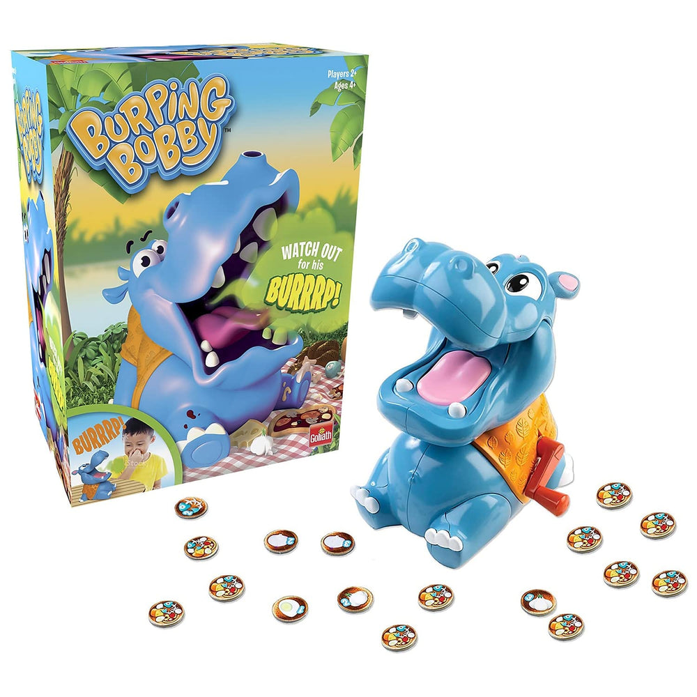 Goliath Burping Bobby multicolor feeding action for family playtime.