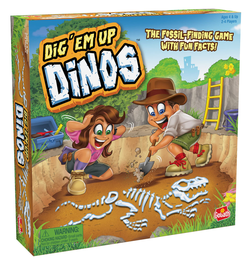 Goliath Dig 'Em Up Dinos safari truck movers add on-board action.