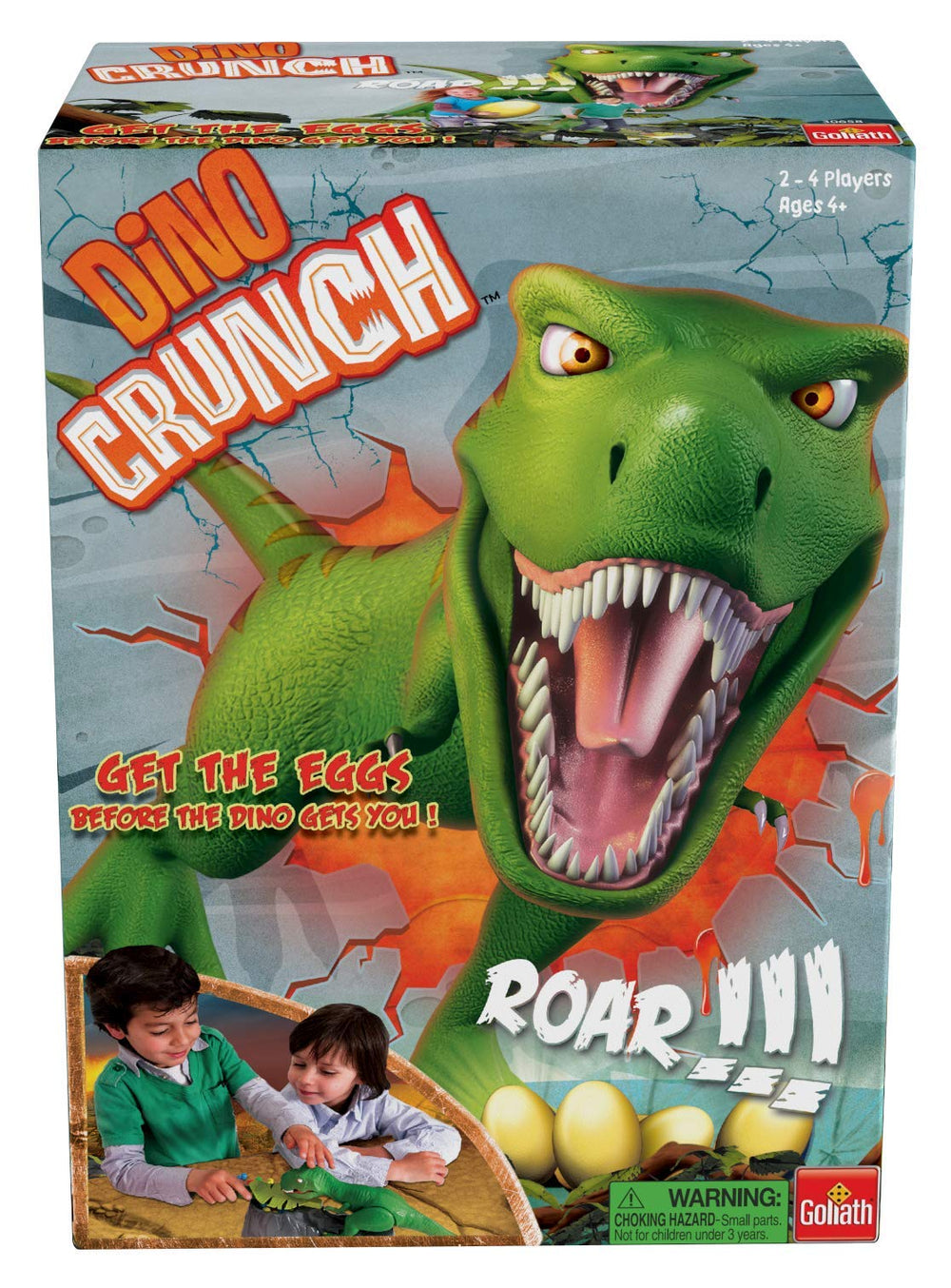 Goliath Dino Crunch box front, ideal for family game night.