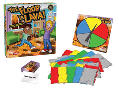 Goliath Floor is Lava spinner facilitates quick challenge selection for family play.