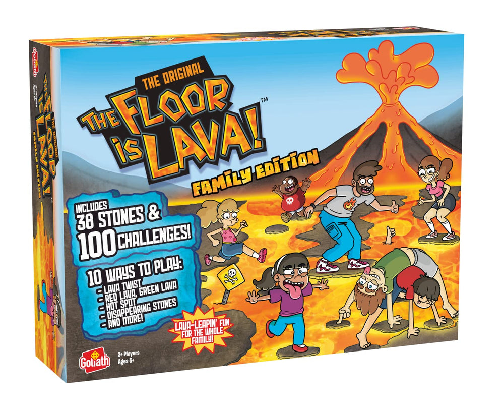 Goliath Floor is Lava Family Edition play with kids and adults for engaging, safe fun.