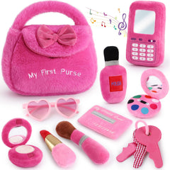 Golray plush toddler purse for on-the-go imaginative dress-up play
