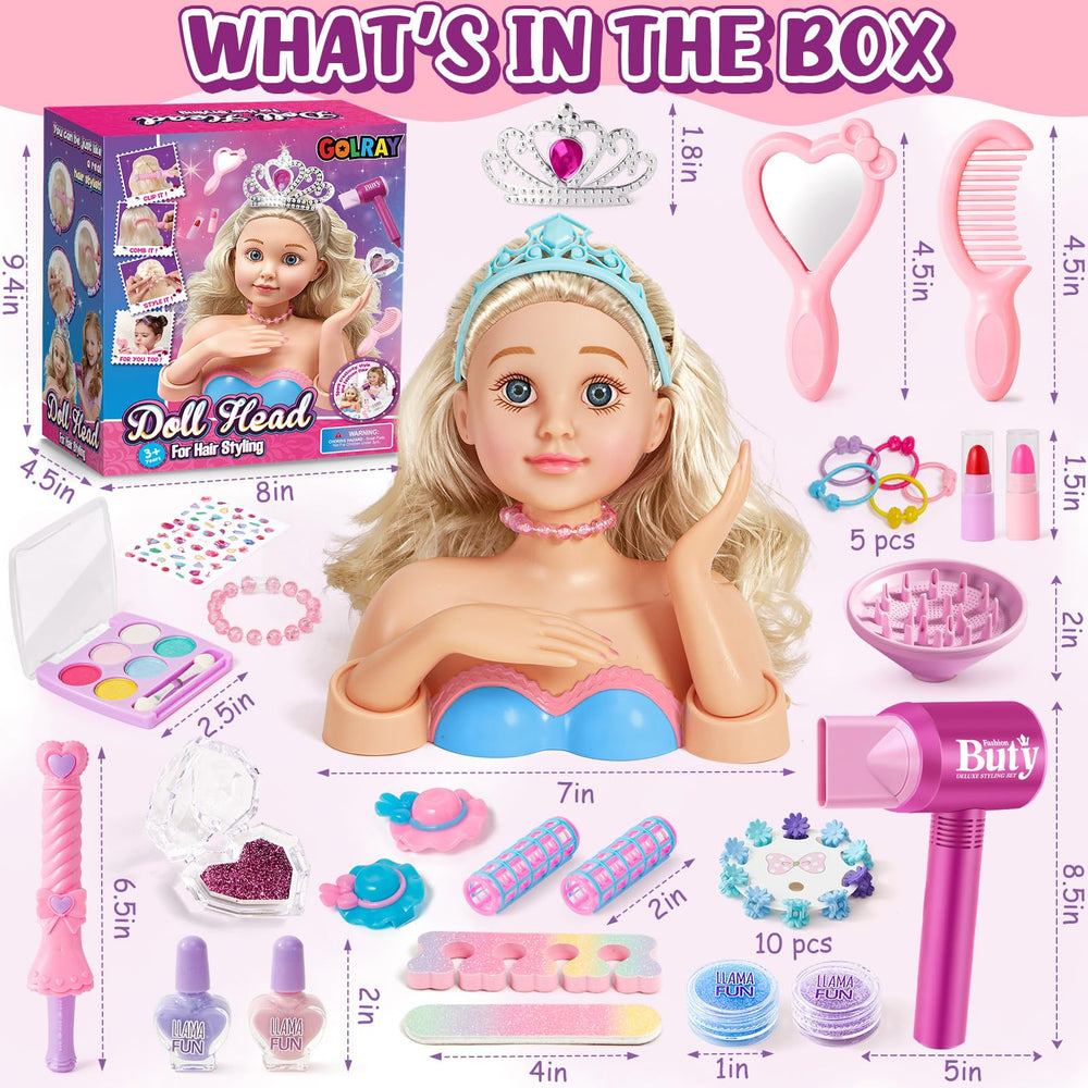 Golray washable makeup tools set for mess-free dress-up and quick cleanup.