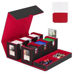 Gomyrod 7-in-1 deck box with commander display for easy card showcase during play