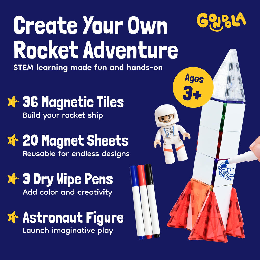 Gondola astronaut figure poseable encourages imaginative space adventures during play