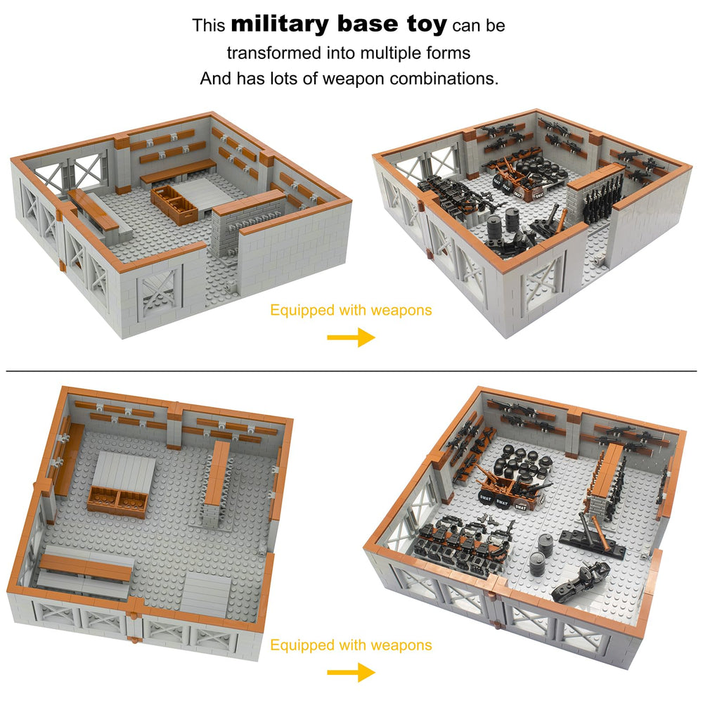 Gonsausola assembly rotating base parts to reconfigure layouts.