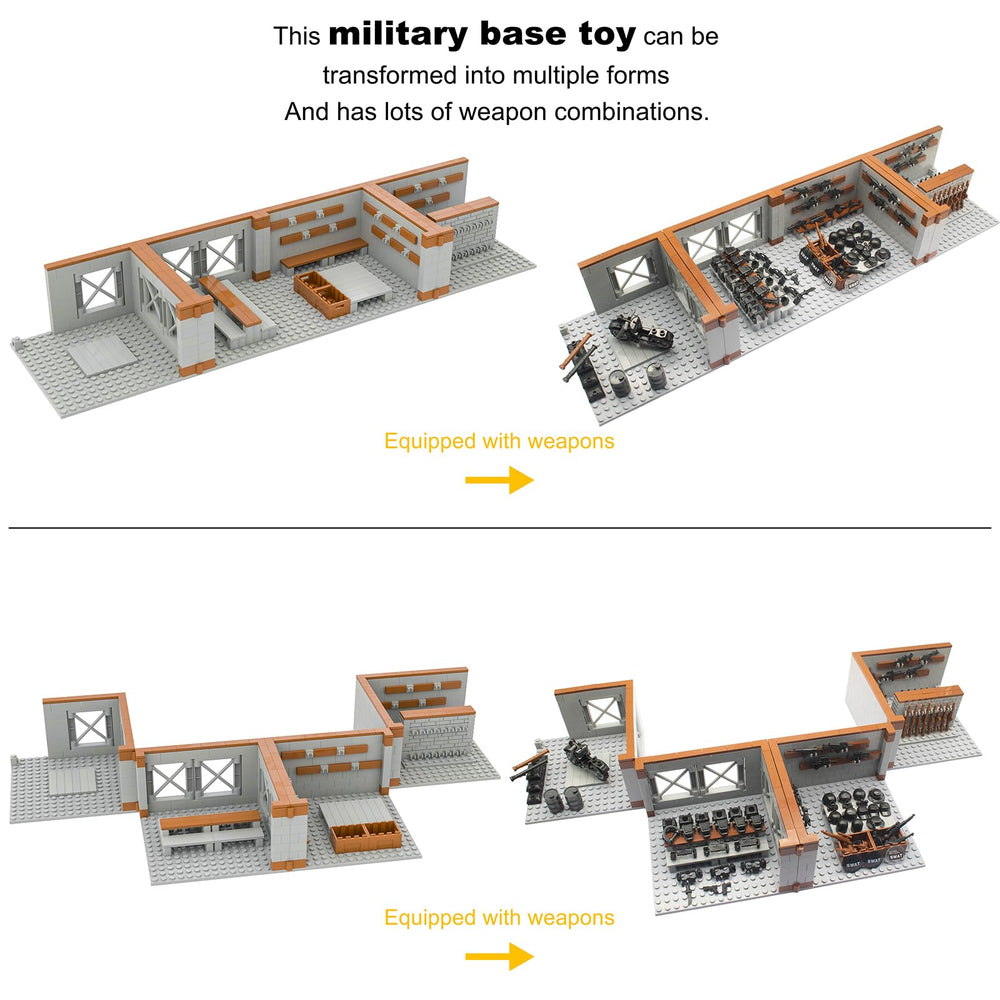 Gonsausola compatible with major brick brands for expandable play.