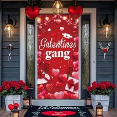 GOOD FEEL KING Galentines banner serves as a versatile party backdrop.