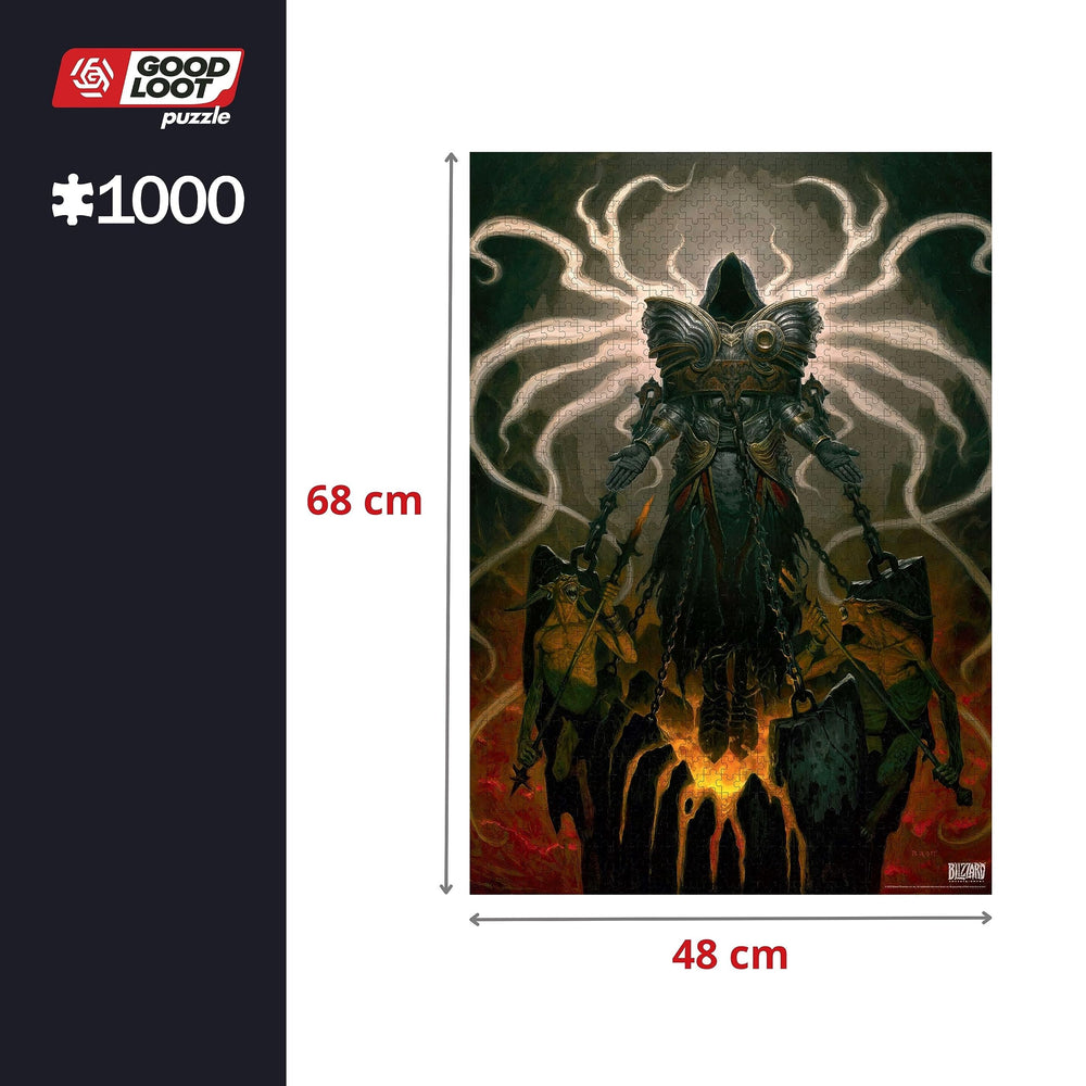 Good Loot Diablo 4 Inarius puzzle canvas finish: glare-reducing surface for easier viewing.