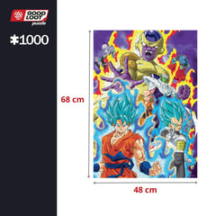 Good Loot Dragon Ball Super puzzle canvas-effect reduces glare for comfortable viewing.