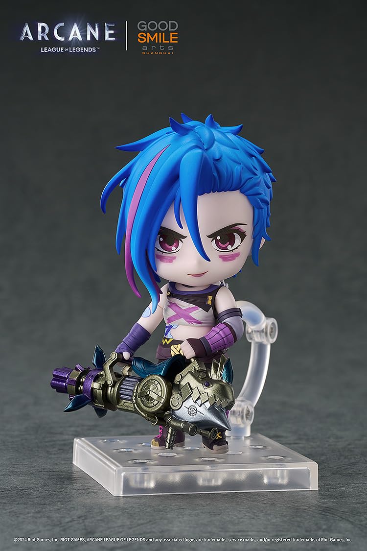 Good Smile Company Jinx Arcane Nendoroid Rhino gun launcher for dynamic action recreations