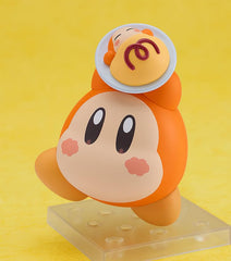 Good Smile Company Waddle Dee Nendoroid frying pan accessory for interactive display.