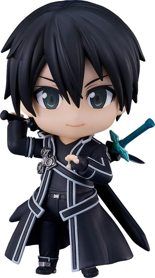 Good Smile Kirito 2.0 Nendoroid with Elucidator for dynamic battle poses.