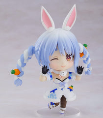 Good Smile Pekora Nendoroid winking face plate captures playful moments.