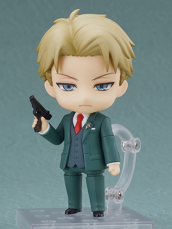 Good Smile Company Loid Forger Nendoroid posing across favorite scenes