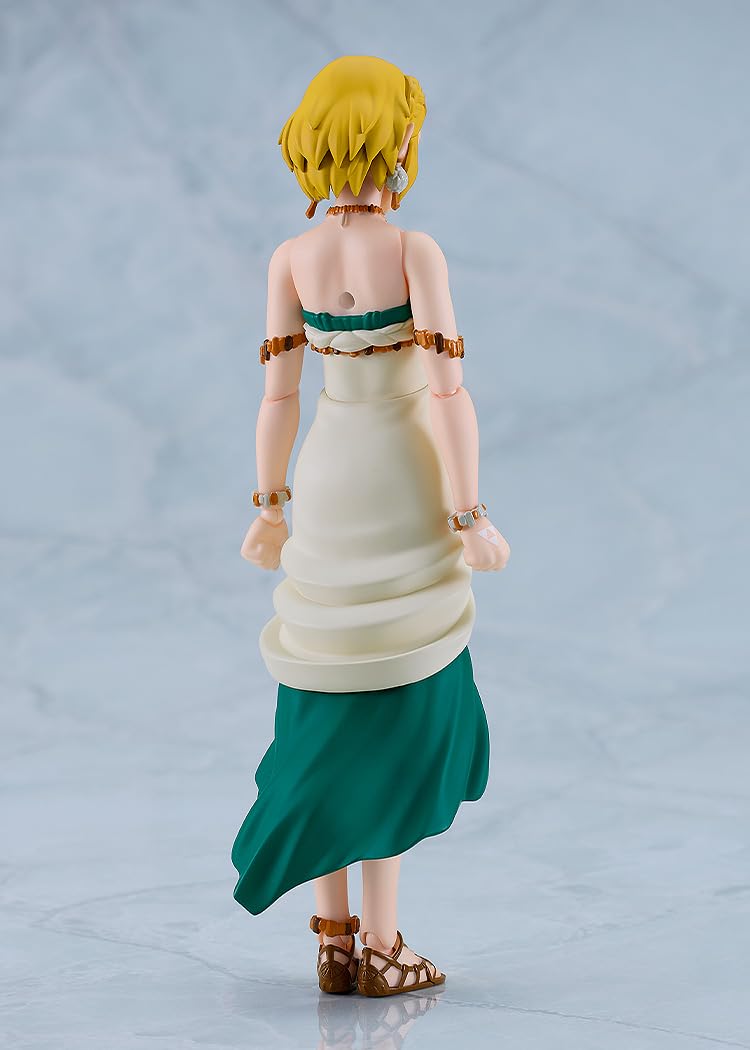 Good Smile Zelda Figma face plate with closed-eyes expression for subtle, dramatic scenes.