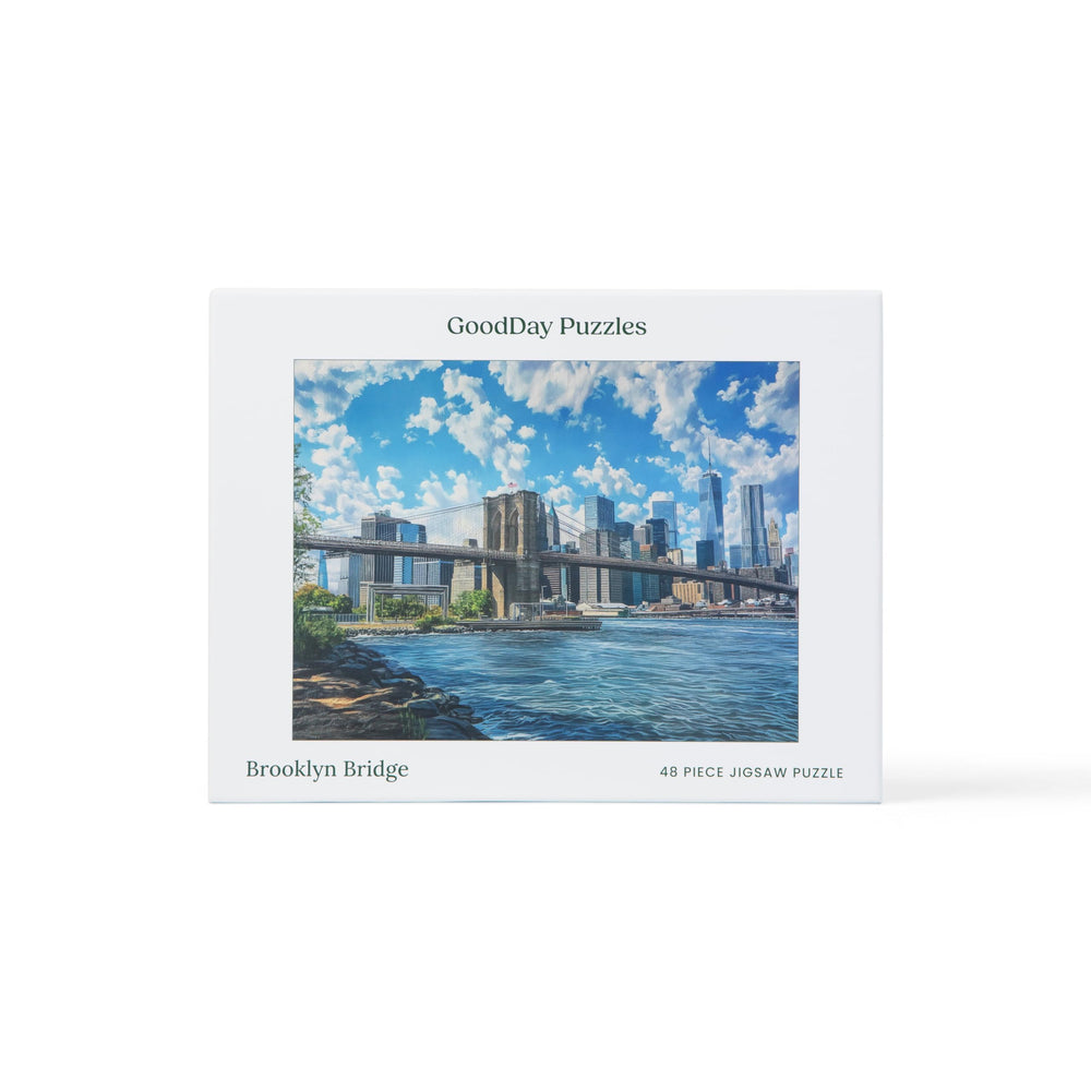 GoodDay Puzzles floral-scene with high contrast aids visual clarity during play.