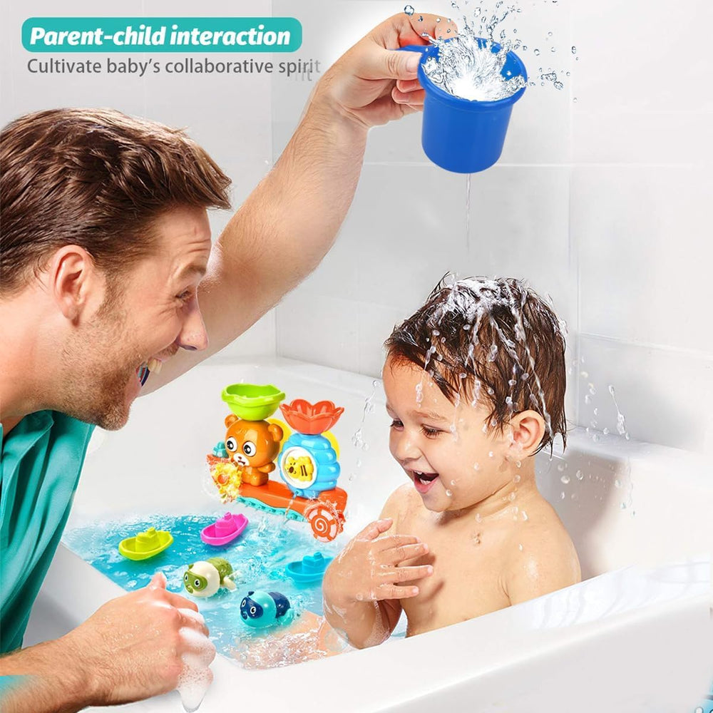 GOODLOGO boats float to encourage scooping, stacking, and imaginative play.