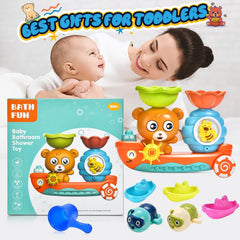 GOODLOGO gift-ready bath toy set for toddlers 18 months and up.