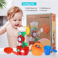 GOODLOGO water toy set creates cascading water features for bath time
