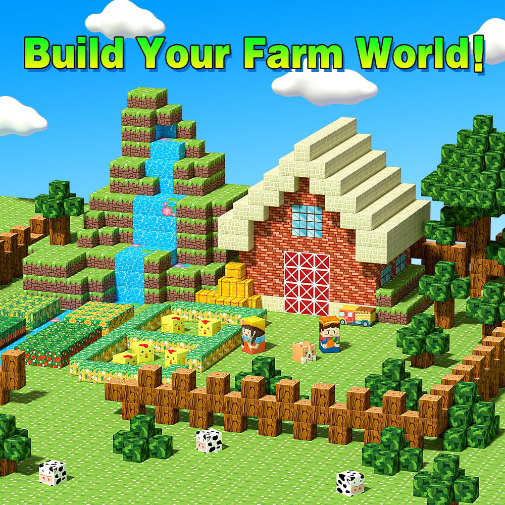 Goodtiles blocks fit together easily, enabling open-ended building and experimentation.