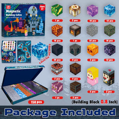 Goody King 150 PCS magnetic blocks in colorful set for hands-on learning