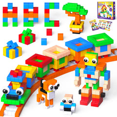 Goody King 56pcs magnetic blocks demonstrate vibrant colors for early color recognition and hands-on play.