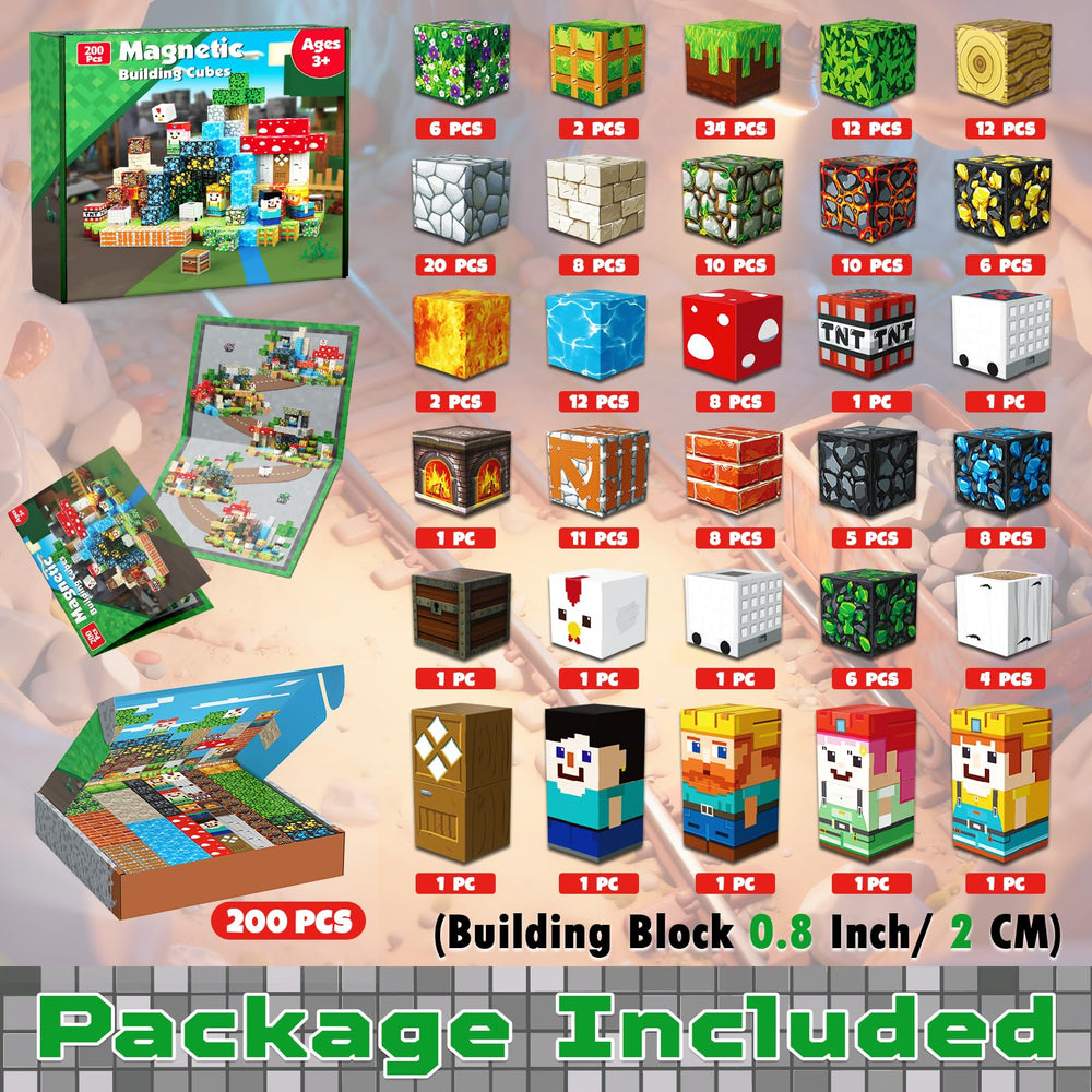 Goody King magnetic blocks feature eight magnets per piece for secure builds.