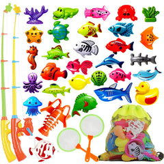Goody King magnetic rods enhance kids' fishing game and hand-eye coordination.