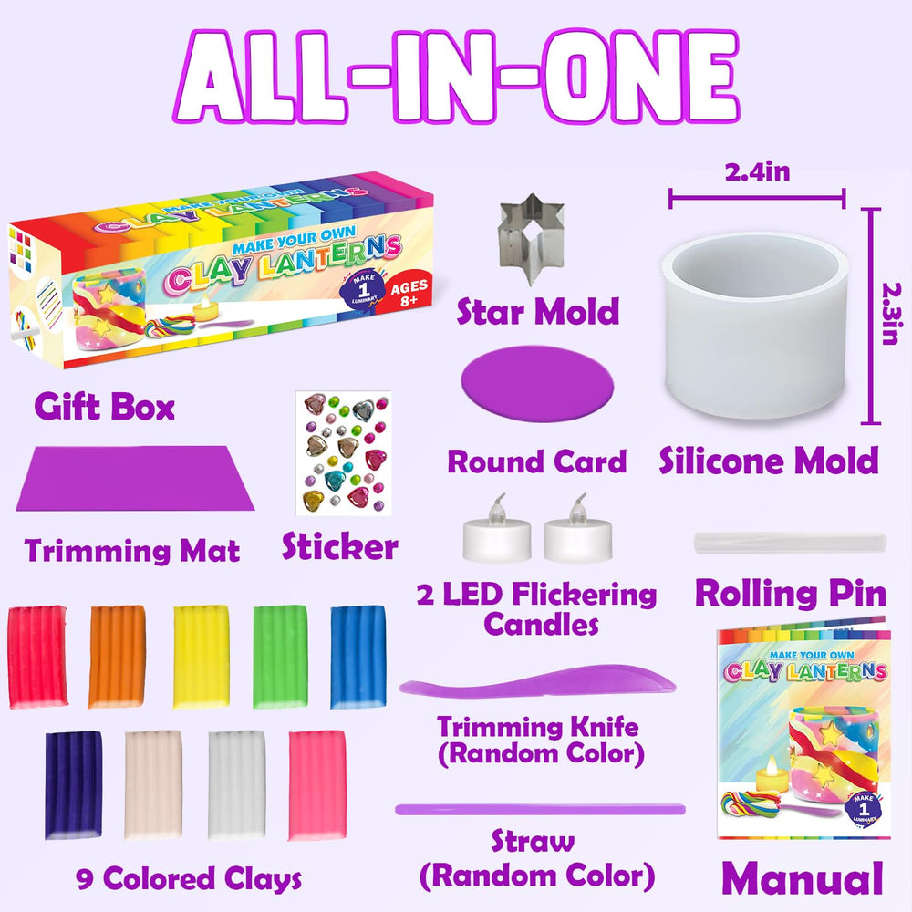 Goody King nine-color clay and tools enabling vibrant lantern designs