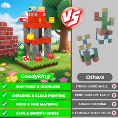 Goody King safe magnetic pieces designed for ages three and up.