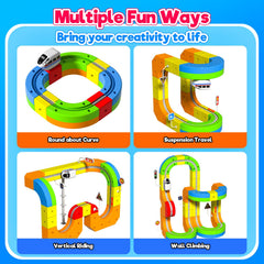 Goody King support pillars help build sturdy, multi-level tracks.