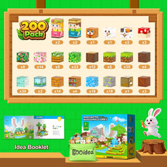Gooidea 200 magnetic blocks peach blossoms brighten playtime