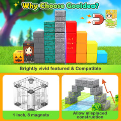 Gooidea magnetic blocks offer safe, 1-inch pieces compatible with major sets for expanding magical builds.