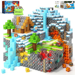 Gooidea Magnetic Blocks Ice Fire MagWorld assembly promotes creative learning.