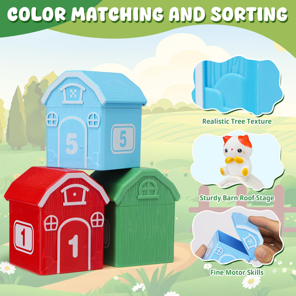 GooMags DIY stickers let toddlers customize colorful barns