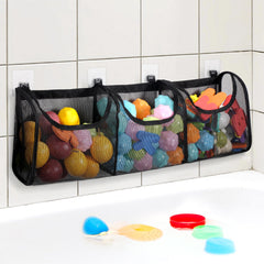 Goowin bath toy storage with three compartments keeps toys organized after bath