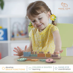GOPO TOYS safe non-toxic finish ensures child-friendly wooden toy play.