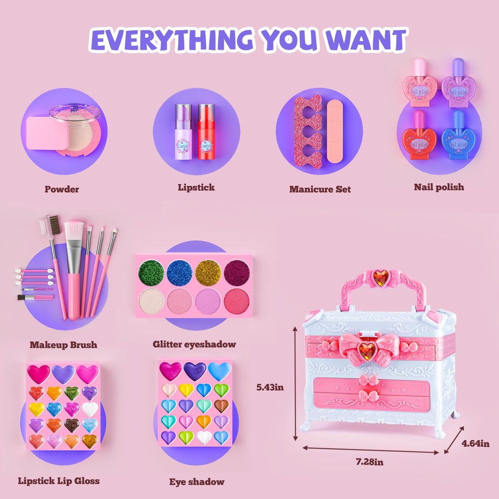GORISPI 66pcs makeup tools designed for safe, colorful play