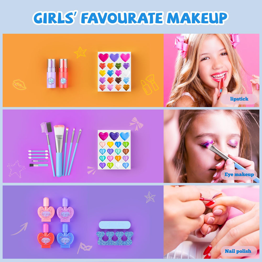 GORISPI powder and puff help achieve smooth finishes in pretend makeup