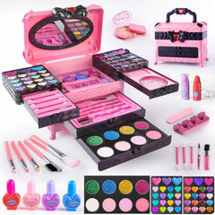 GORISPI kids makeup set with 66 pieces inspires imagination and safe play.